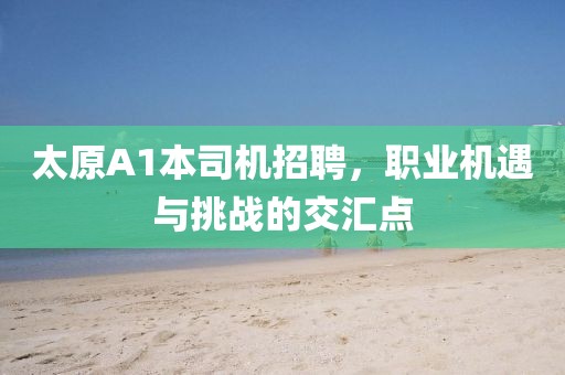 太原A1本司機招聘，職業(yè)機遇與挑戰(zhàn)的交匯點