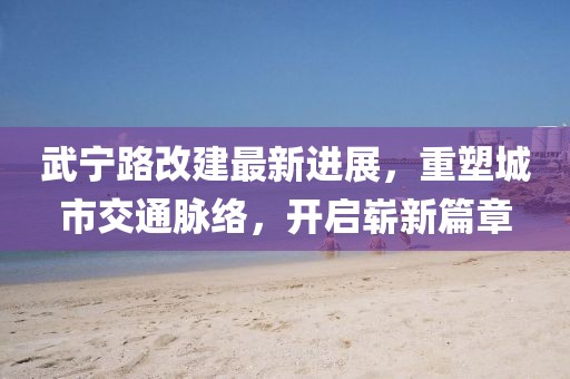 武寧路改建最新進(jìn)展，重塑城市交通脈絡(luò)，開啟嶄新篇章