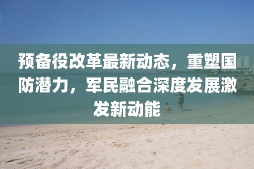 預(yù)備役改革最新動態(tài)，重塑國防潛力，軍民融合深度發(fā)展激發(fā)新動能