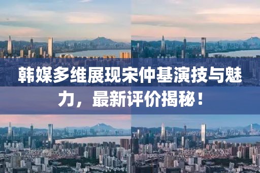 韓媒多維展現(xiàn)宋仲基演技與魅力，最新評價揭秘！