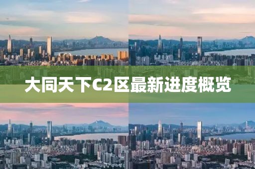 大同天下C2區(qū)最新進(jìn)度概覽