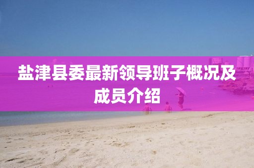 鹽津縣委最新領(lǐng)導(dǎo)班子概況及成員介紹