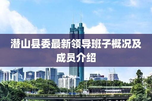 潛山縣委最新領(lǐng)導(dǎo)班子概況及成員介紹