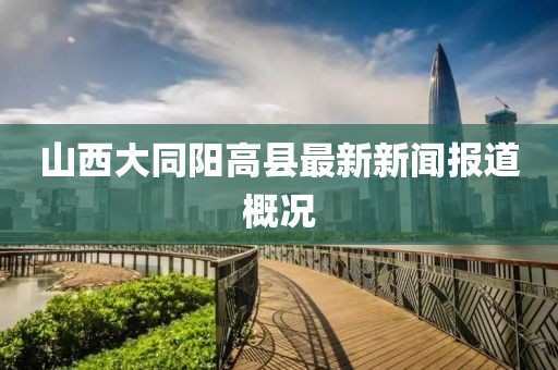 山西大同陽高縣最新新聞報道概況
