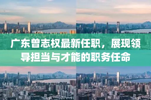 廣東曾志權(quán)最新任職，展現(xiàn)領(lǐng)導(dǎo)擔(dān)當(dāng)與才能的職務(wù)任命
