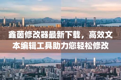 鑫茵修改器最新下載，高效文本編輯工具助力您輕松修改