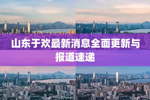 山東于歡最新消息全面更新與報道速遞
